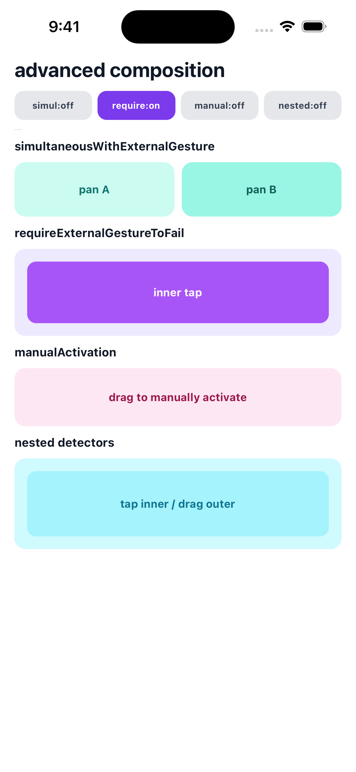 react-native-gesture-handler ios