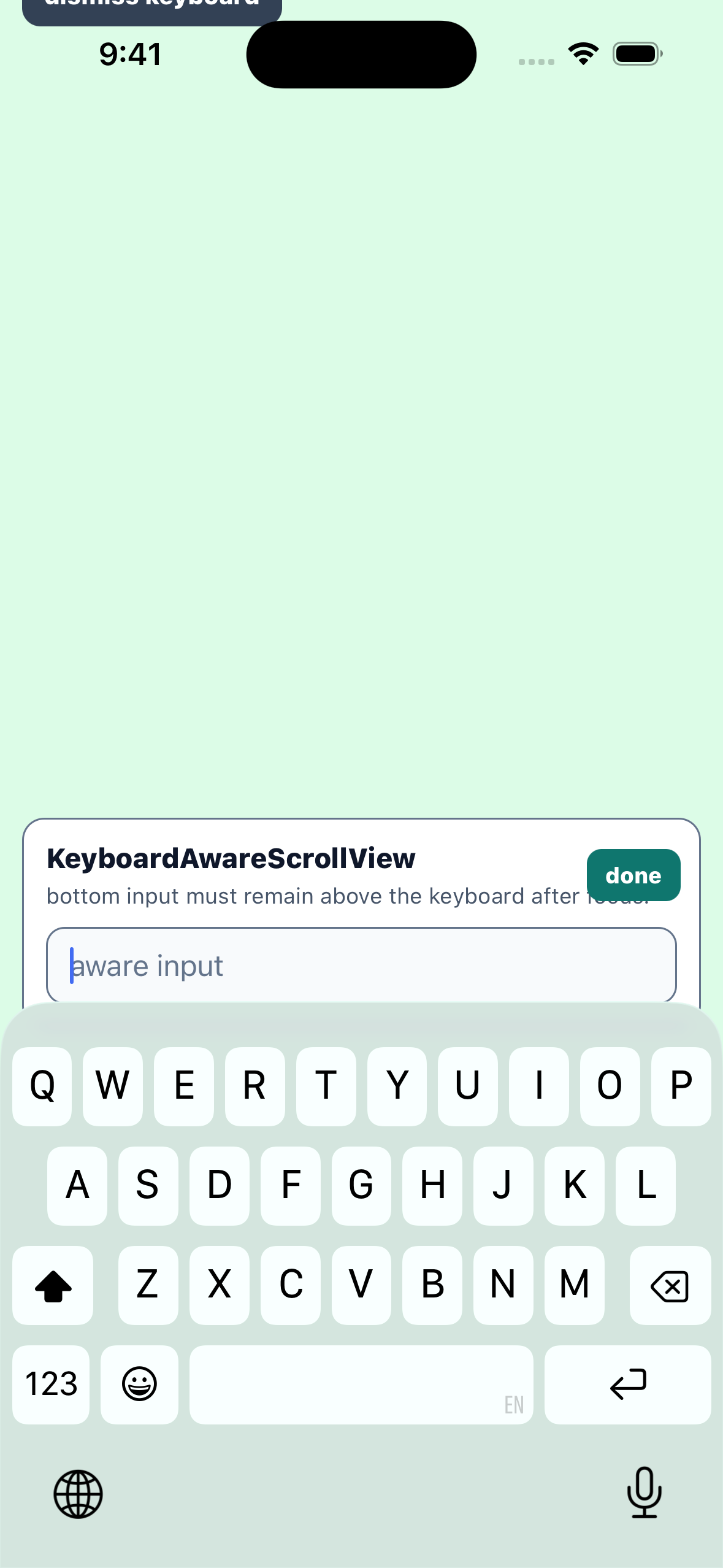 react-native-keyboard-controller ios